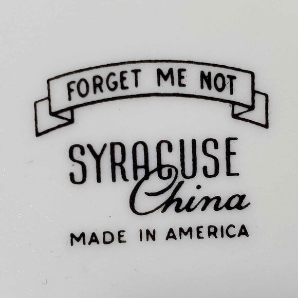 Syracuse China Demitasse Teacup and Saucer Forget Me Not - Picture 6 of 8